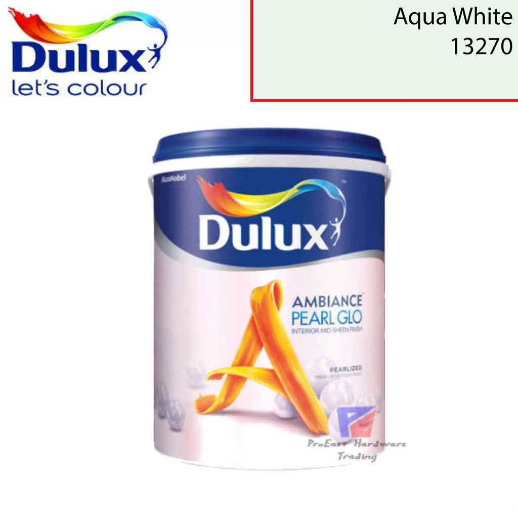 ICI DULUX Pearl Glo Wall Paint ( 13270 Aqua White ) 1L / 5L Shopee Malaysia
