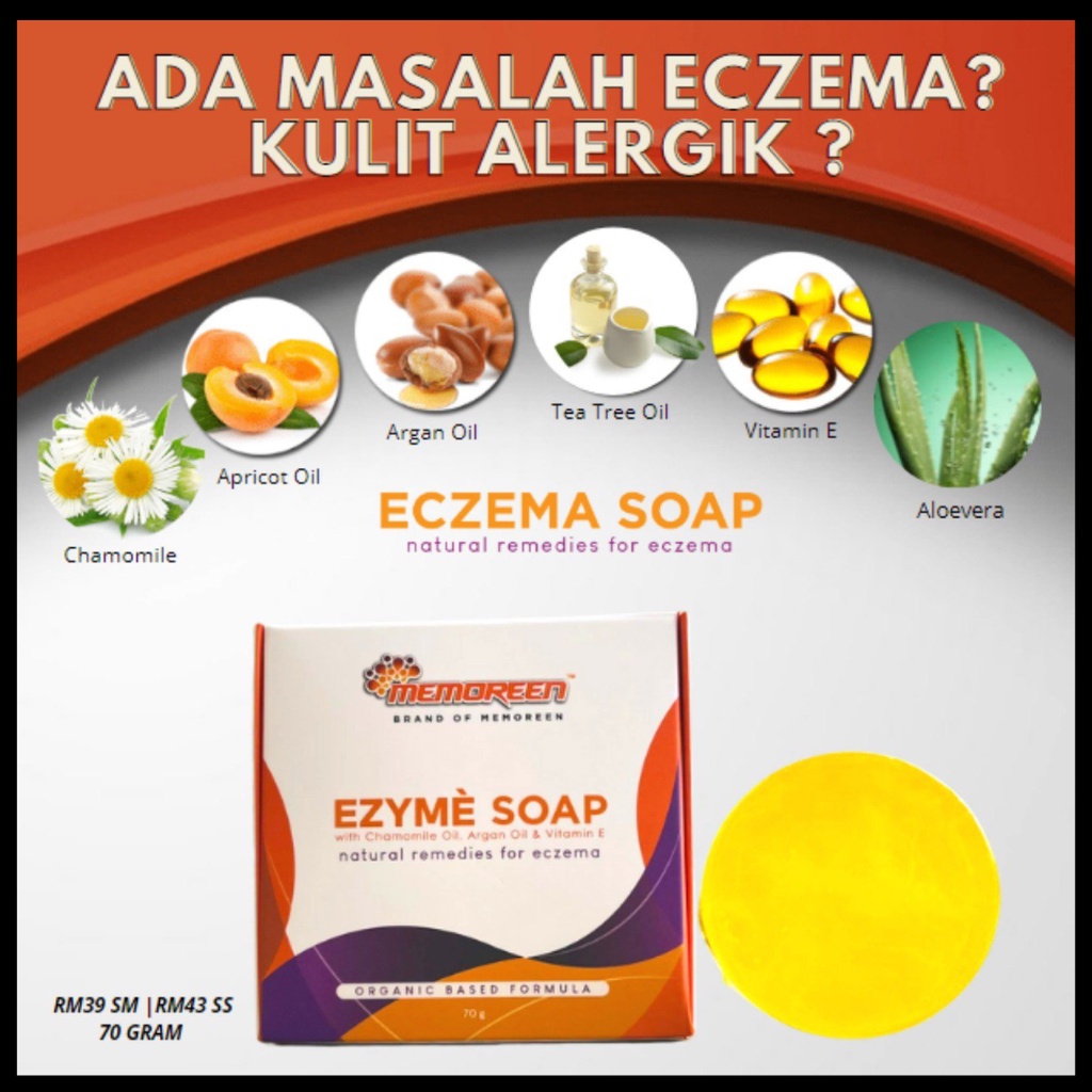 SABUN EKZEMA ECZEMA SOAP Kulit Sensitif, Sabun Ruam Gatal Kulit, Kulit