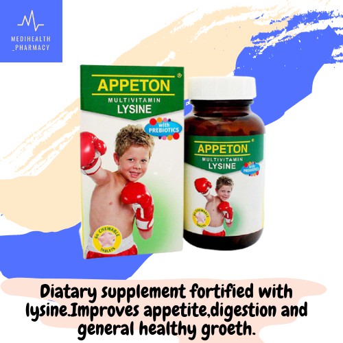 Appeton Multivitamin Lysine with Prebiotics (60's) Chewable tablets