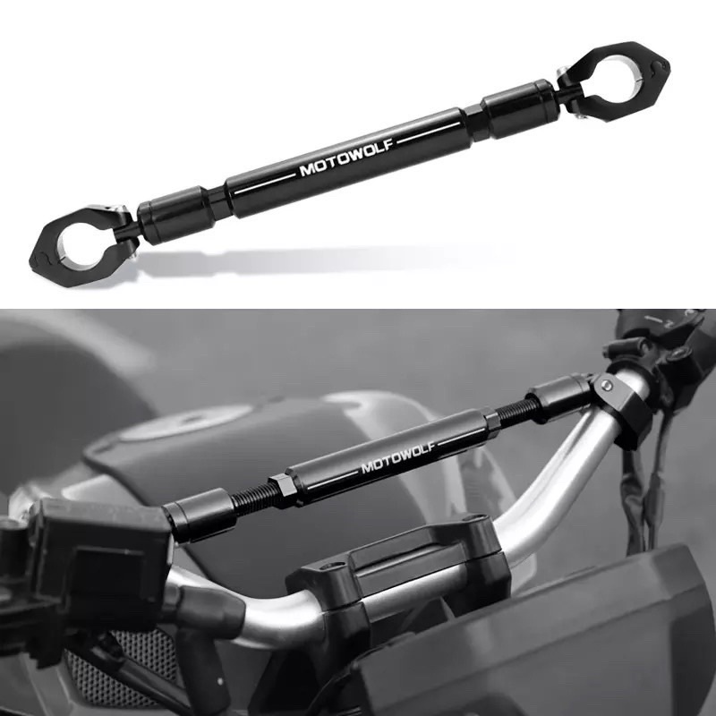 MOTOWOLF Motorcycle Handlebar Cross Bar Universal CNC Aluminum 7/8