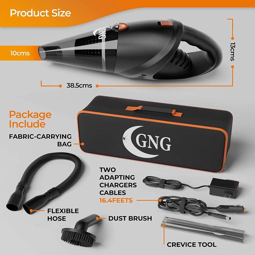 Handheld Car Vacuum Cleaner 12v Portable Cordless Vacuum with Car