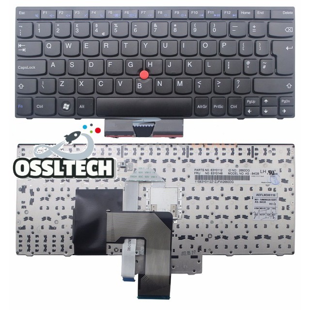 Lenovo ThinkPad X121e X130e X131e X140e Edge E130 UK Laptop Keyboard