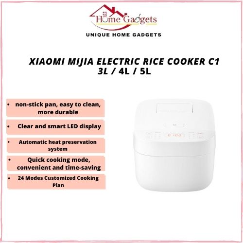 XIAOMI MIJIA ELECTRIC RICE COOKER C1 3L AUTOMATIC ADJUSTABLE COOKER