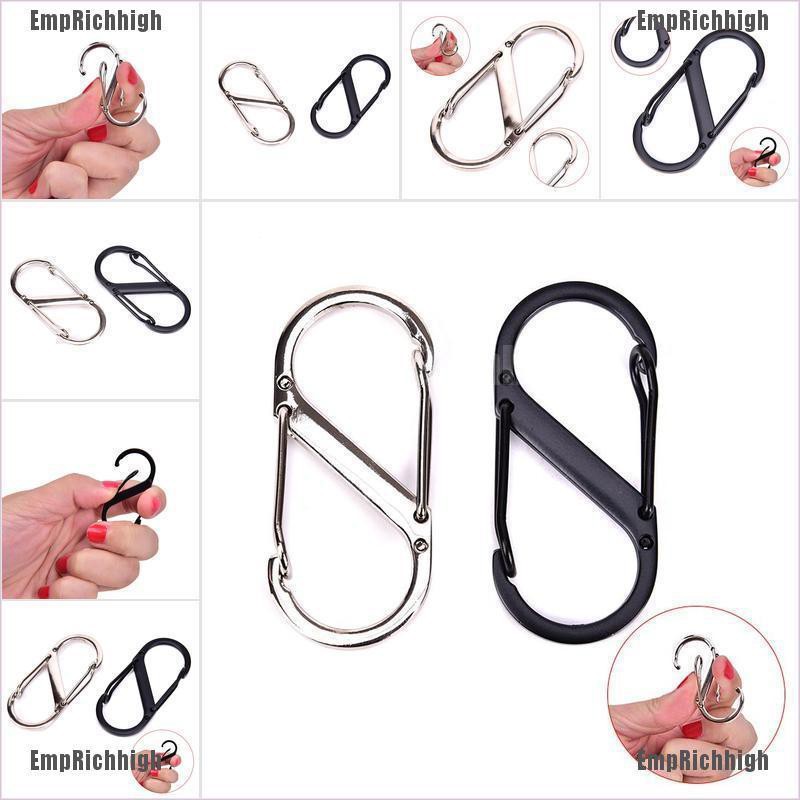 💕Good quality 1PC Multifunctional Outdoor Carabiners Sshape Hooks