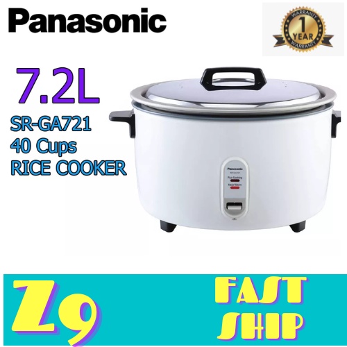 Panasonic SRGA721 Rice Cooker with 7.2L Capacity, Stainless Steel Lid
