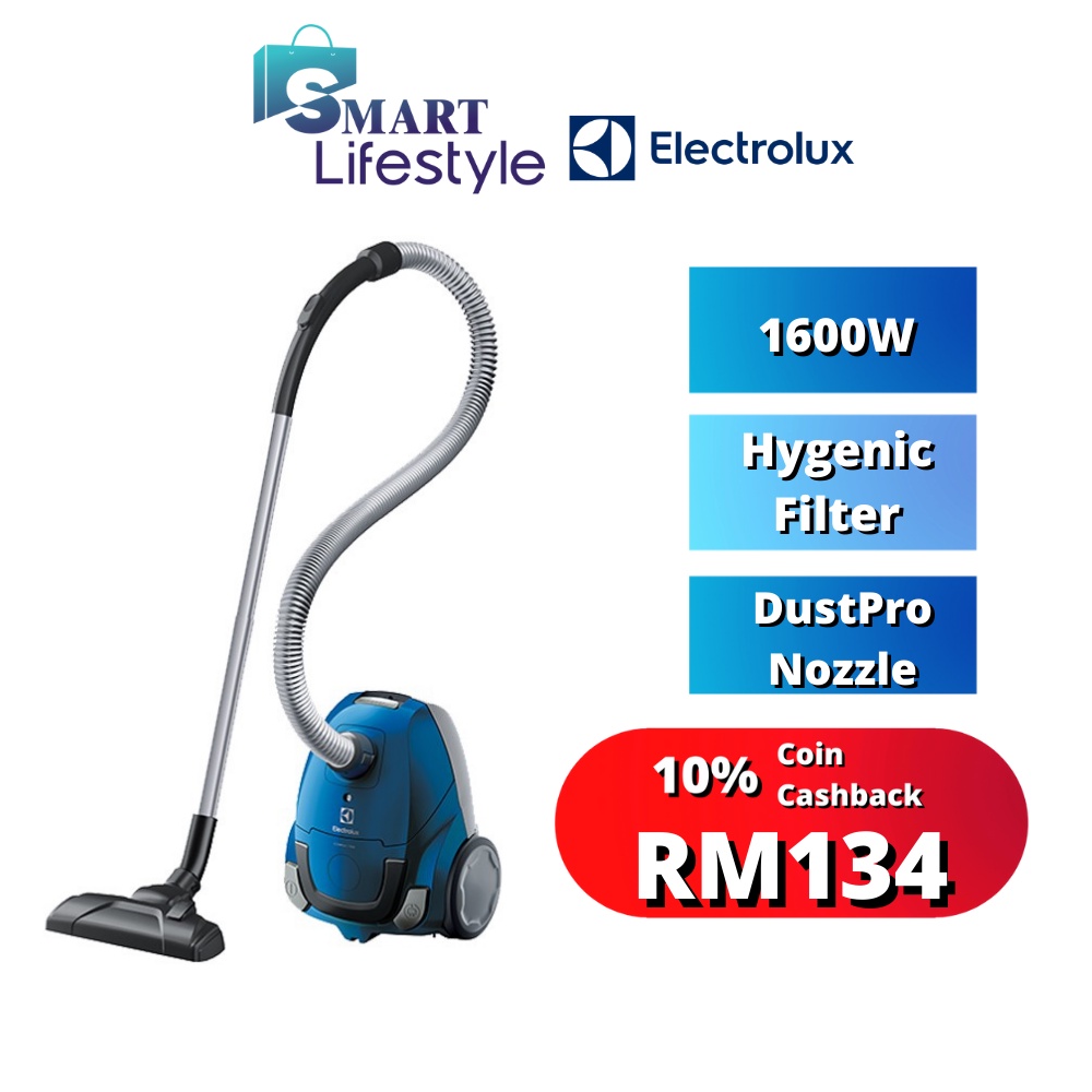 ELECTROLUX CompactGO Bagged Vacuum Cleaner (1600W) Z1220 Shopee Malaysia