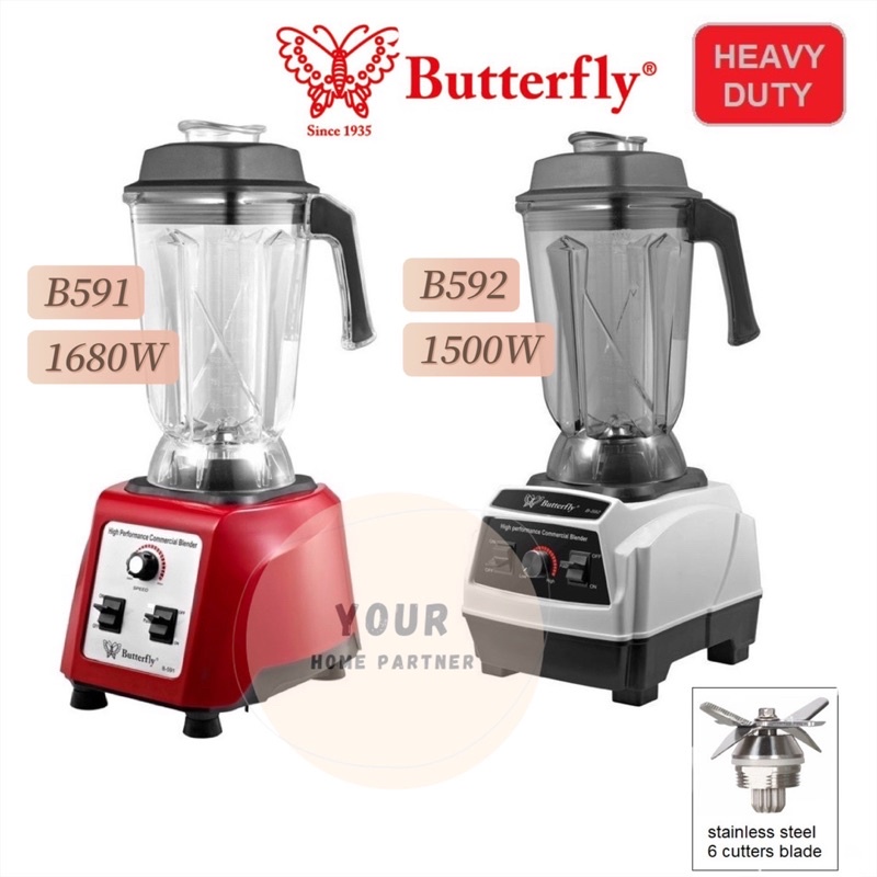 Butterfly Commercial Heavy Duty Blender B591 / B592 2.5L Shopee Malaysia