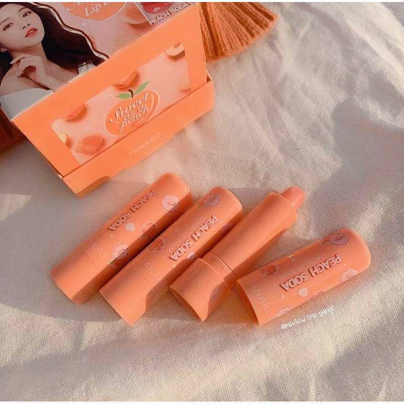 Lipstic Lipbalm Warna Ikut Darah TANAKO ORANGE PEACH LIPSTICK Lips