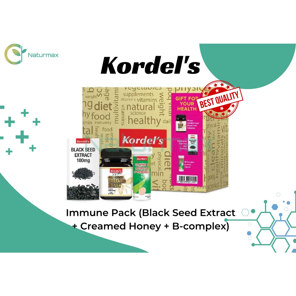[READY STOCK] Kordel's Immune Pack (Black Seed Extract + Creamed Honey