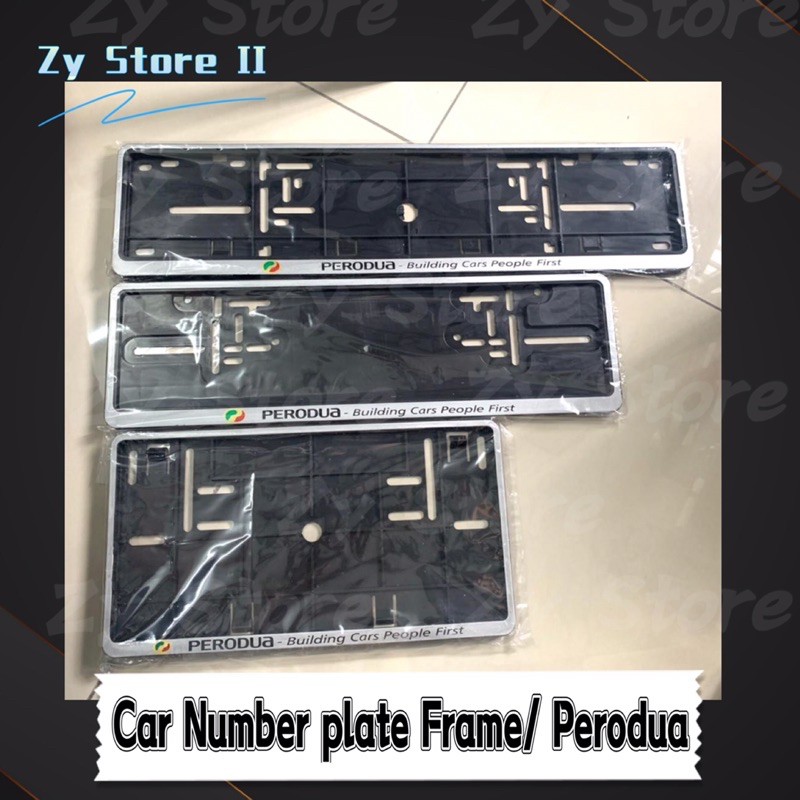 1pcs Perodua Car Number Plate Cover/ Sliver Shopee Malaysia