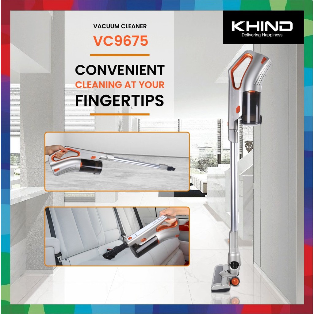 KHIND CORDLESS VACUUM CLEANER VC9675 Shopee Malaysia