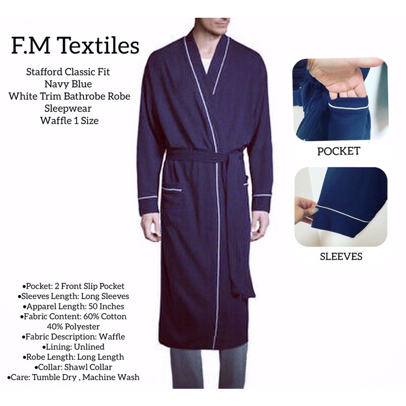 BATHROBE MENS/WOMENS KAIN WAFFLE READY STOCK IN MALAYSIA Shopee Malaysia