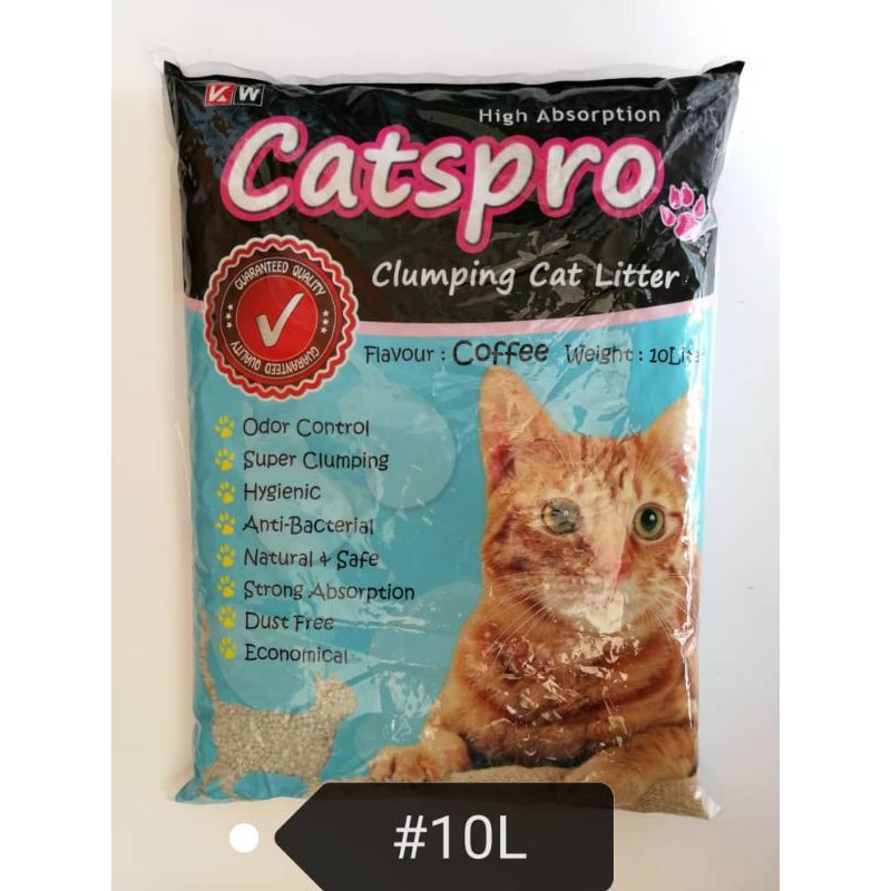 (2xPacks) CatsPro Clumping Cat Litter Sand 10Litre (COFFEE) Shopee Malaysia