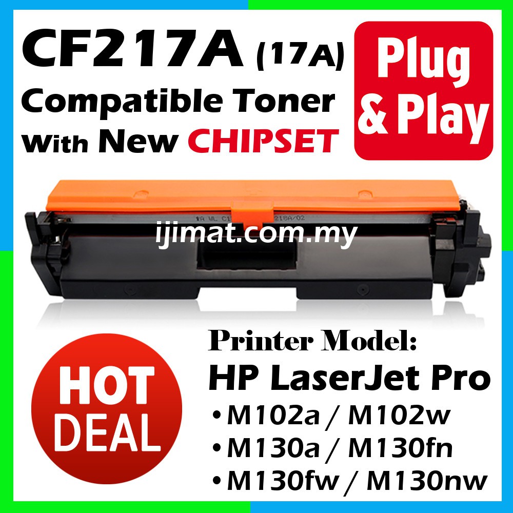 Compatible Toner CF217A 17A CF217X 17X CF219A Drum HP LaserJet Pro M102