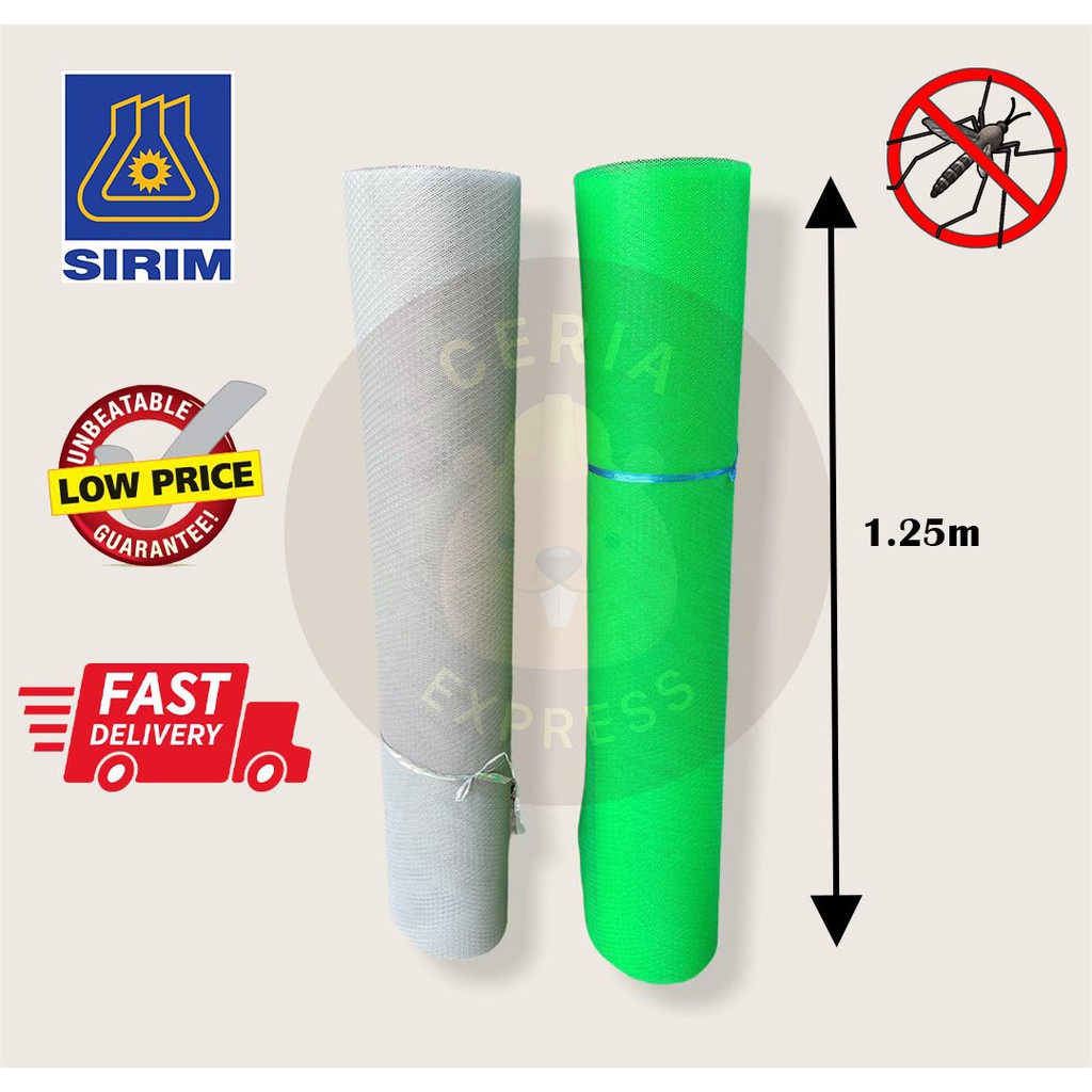 [𝐒𝐈𝐑𝐈𝐌] [𝐆𝐫𝐞𝐞𝐧/𝐆𝐫𝐞𝐲] 𝗡𝗘𝗧𝗟𝗢𝗡 𝟰𝗳𝘁 𝘅 𝟭𝗳𝘁 Mosquito Netting Insect / [𝐇𝐢𝐣𝐚𝐮/𝐊𝐞𝐥𝐚𝐛𝐮] Jaring Nyamuk