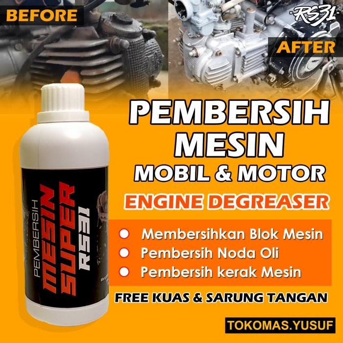 MESIN Motorcycle Engine Cleaning Fluid Car Scale Remover, Rust