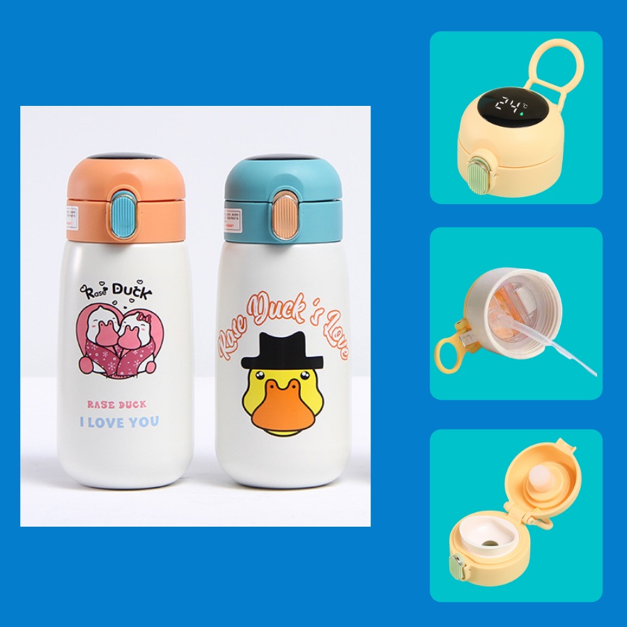 Cute Rase Duck thermos bottle for Babies 420 ml Shopee Malaysia