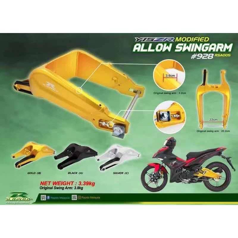 Rapido Racing SBK R6 SWING ARM ALLOY (Ready Stock) Shopee Malaysia
