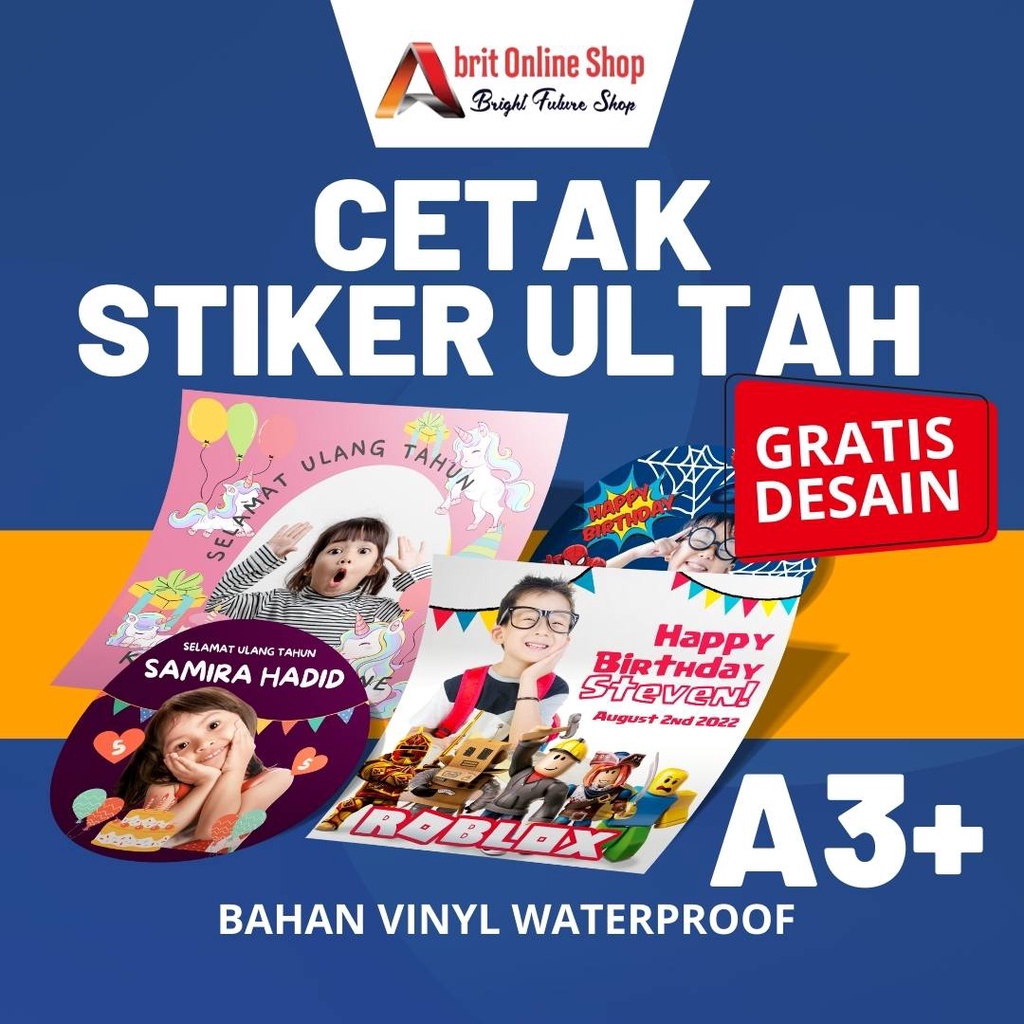 Kids Birthday Stickers Box LABEL Birthday Sticker Birthday Stickers