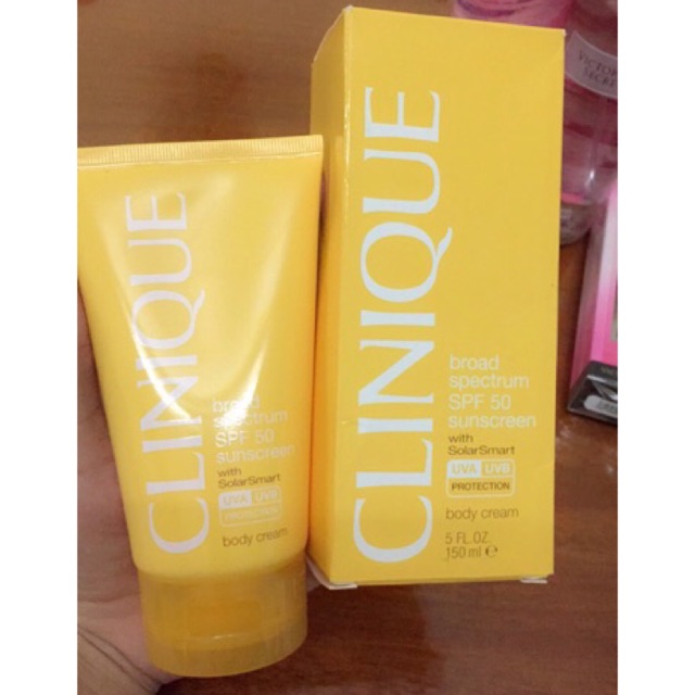 Clinique Broad Spectrum Body Cream SPF 50 Sunscreen Body Cream Shopee