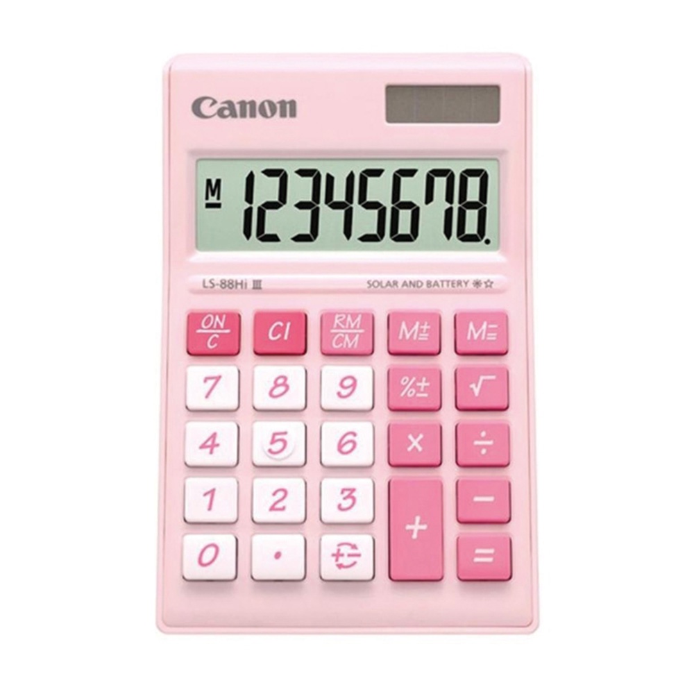 Canon LS88HiIIIPI 8 Digits Desktop Calculator (Pink) Shopee Malaysia