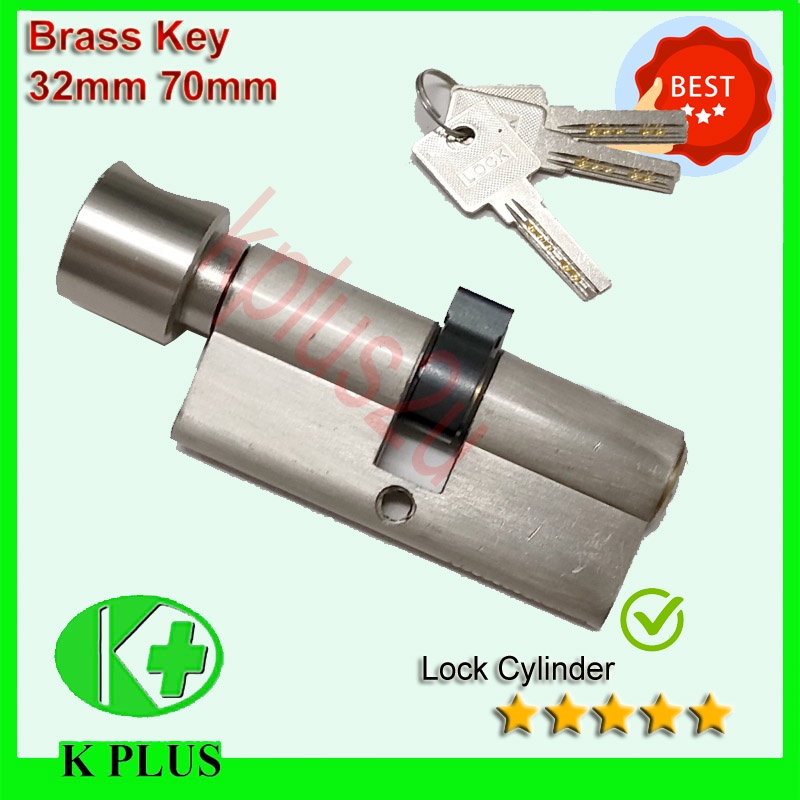 Key Cylinder Lock Kunci thumb turn Cylinder Lock Key 锁芯钥匙 Lock turn Key