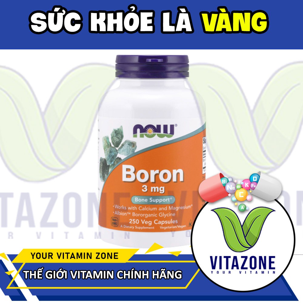 Now Boron supplements 3mg Men'S power boost oral tablet, increase