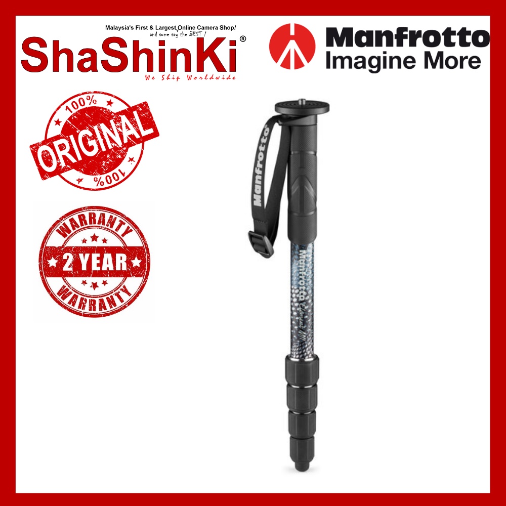 Manfrotto Element MII Aluminum Monopod (Black) Shopee Malaysia