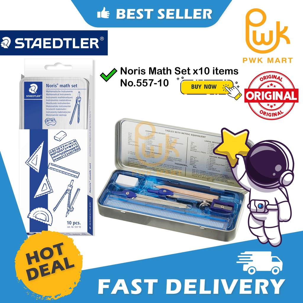 Staedtler Noris Geometry Set / Math Set / Mathematical Instruments Set
