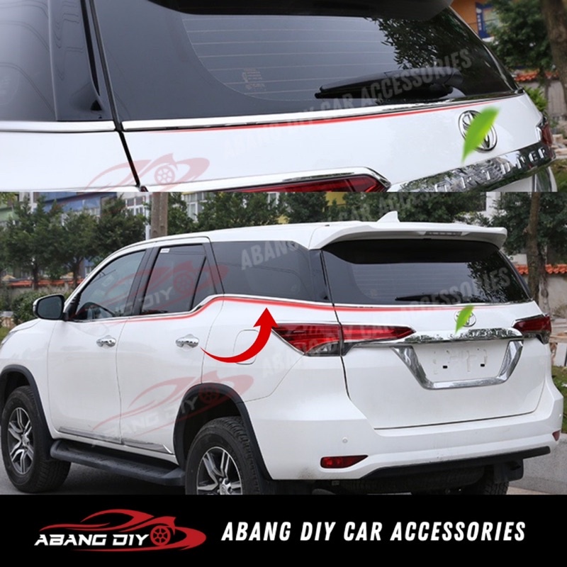 Toyota Fortuner Window Trim Lower Chrome Garnish Window Trim Side Door