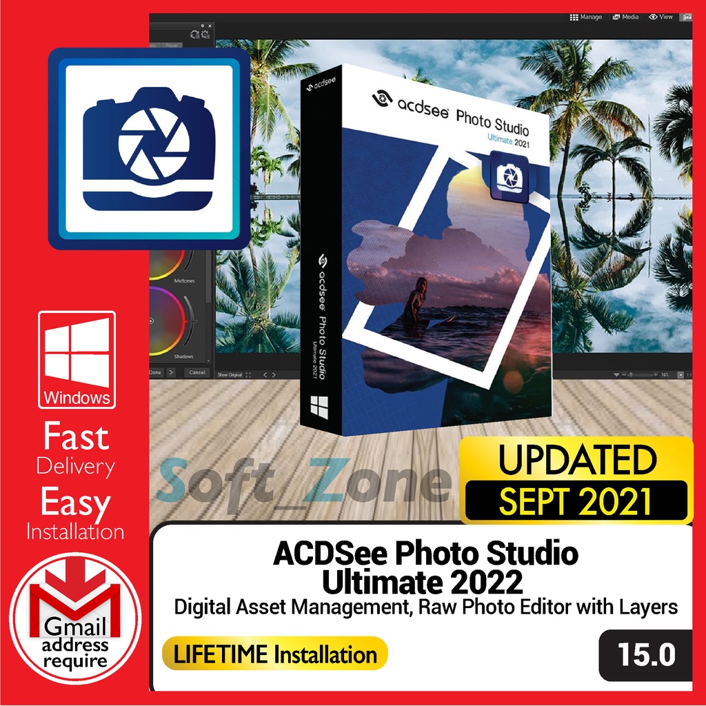 ACDSee Photo Studio Ultimate 2022 v15.1.1 Digital Asset Mgmt, Raw