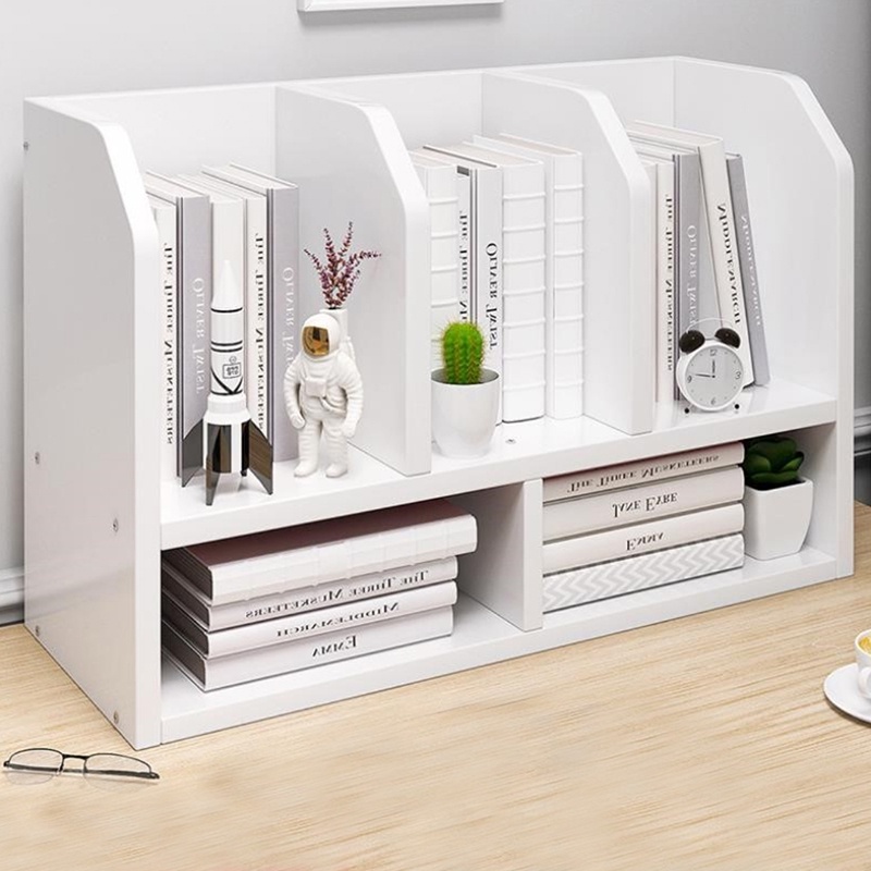 Corner table bookshelf tabletop storage rack student desktop book