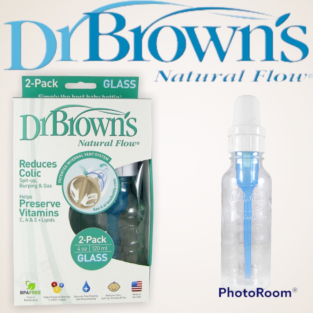 Dr. Brown's Glass bottle Natural flow Glass bottle original USA uk 120