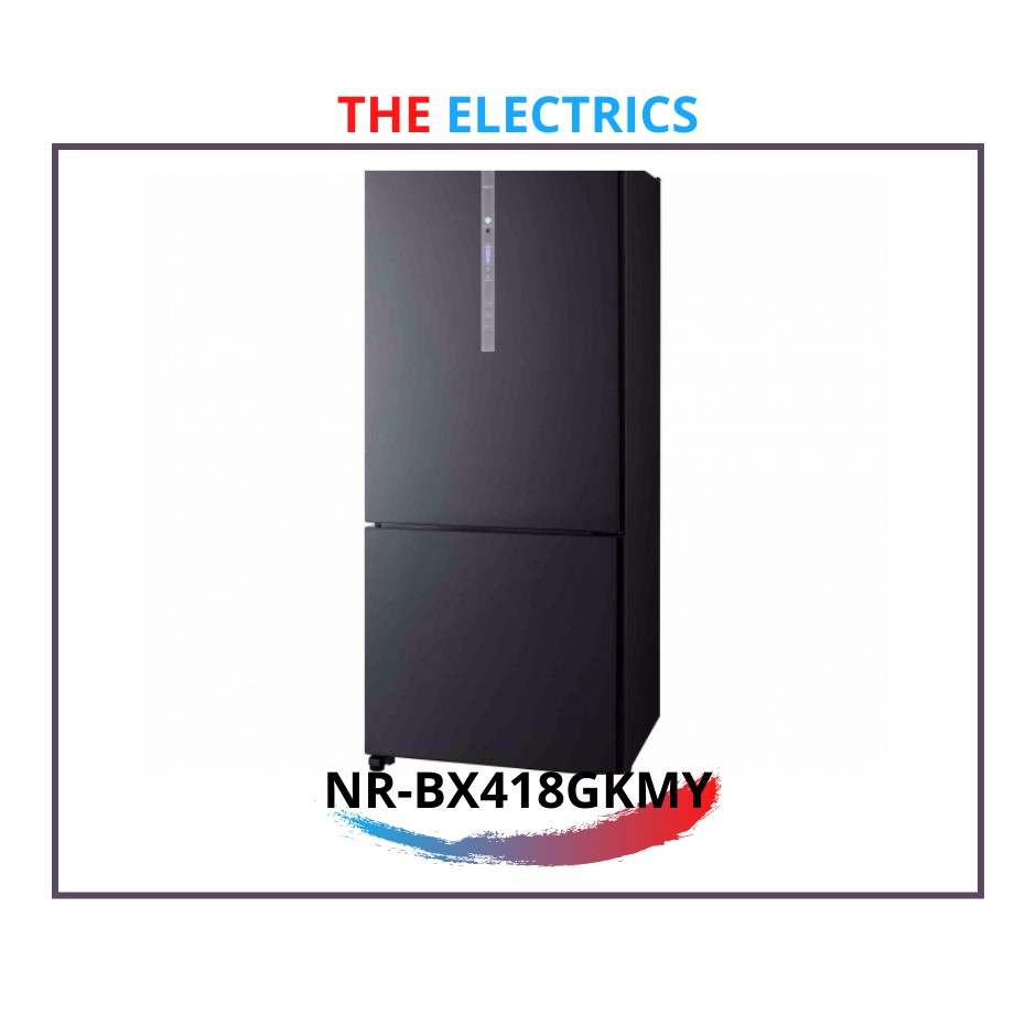 PANASONIC 407L ECONAVI INVERTER 2 DOOR BOTTOM FREEZER FRIDGE NRBX418GK