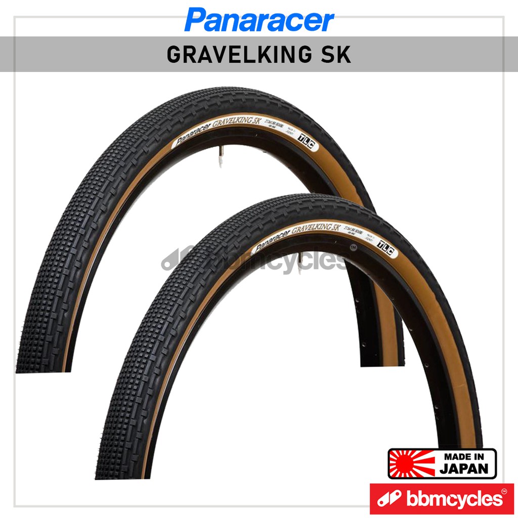 PANARACER GravelKing SK 700X35 38 43 50 Black/Brown Tubeless ready TLC