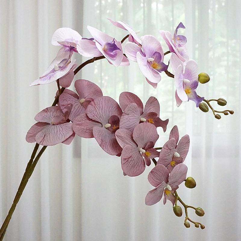 7 heads orchids misty phalaenopsis artificial flowers fake flowers home decorations soft