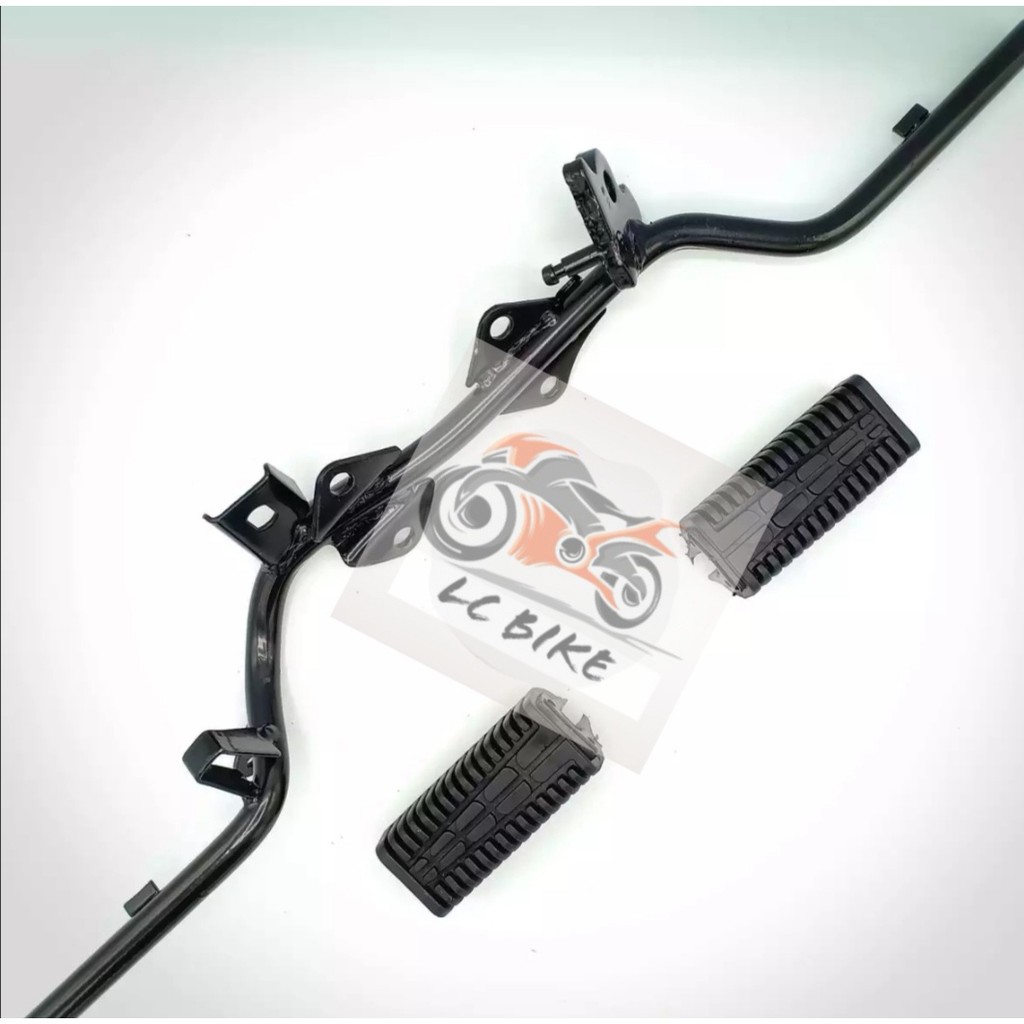 KRISS 110 FRONT STEP BAR WITH RUBBER FOOTREST BAR PIJAK KAKI DEPAN