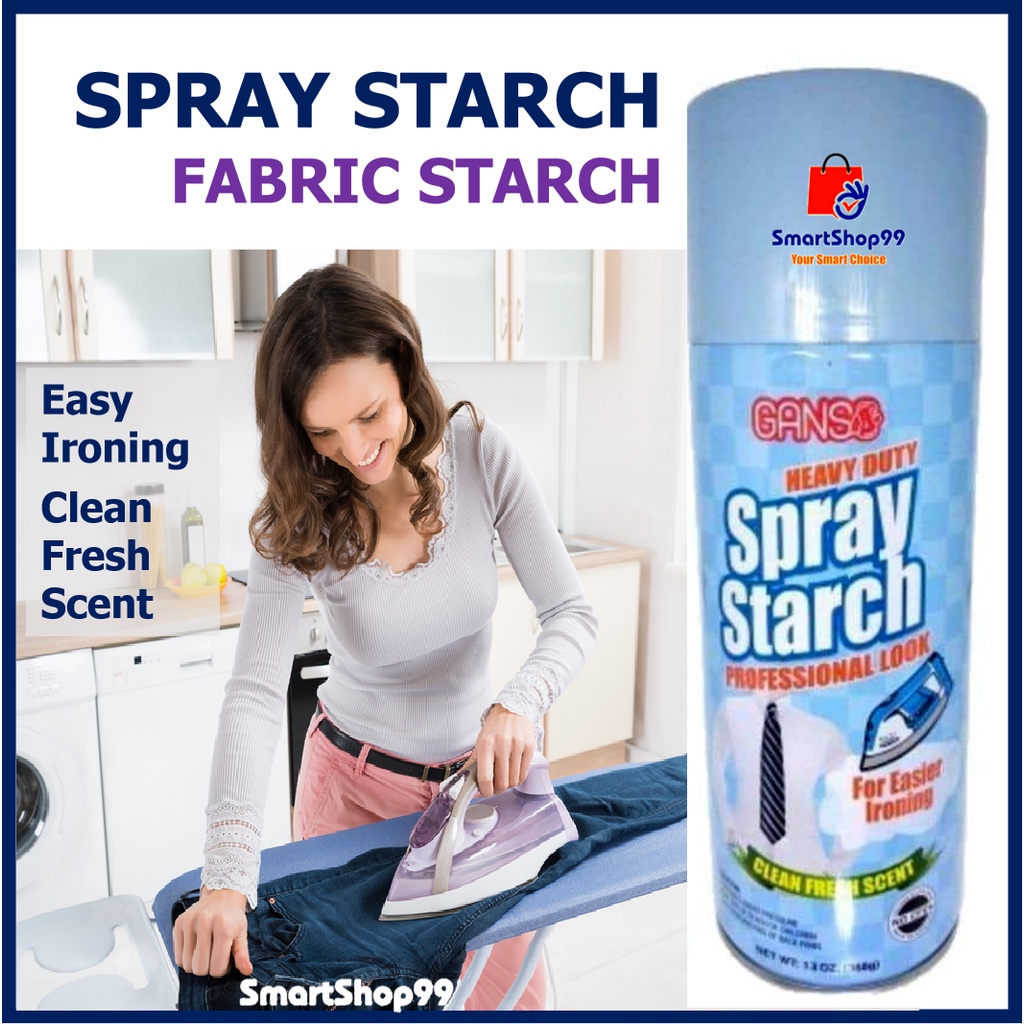 Spray Starch Easy Ironing Heavy Duty AntiCrease Clean Fresh Scent