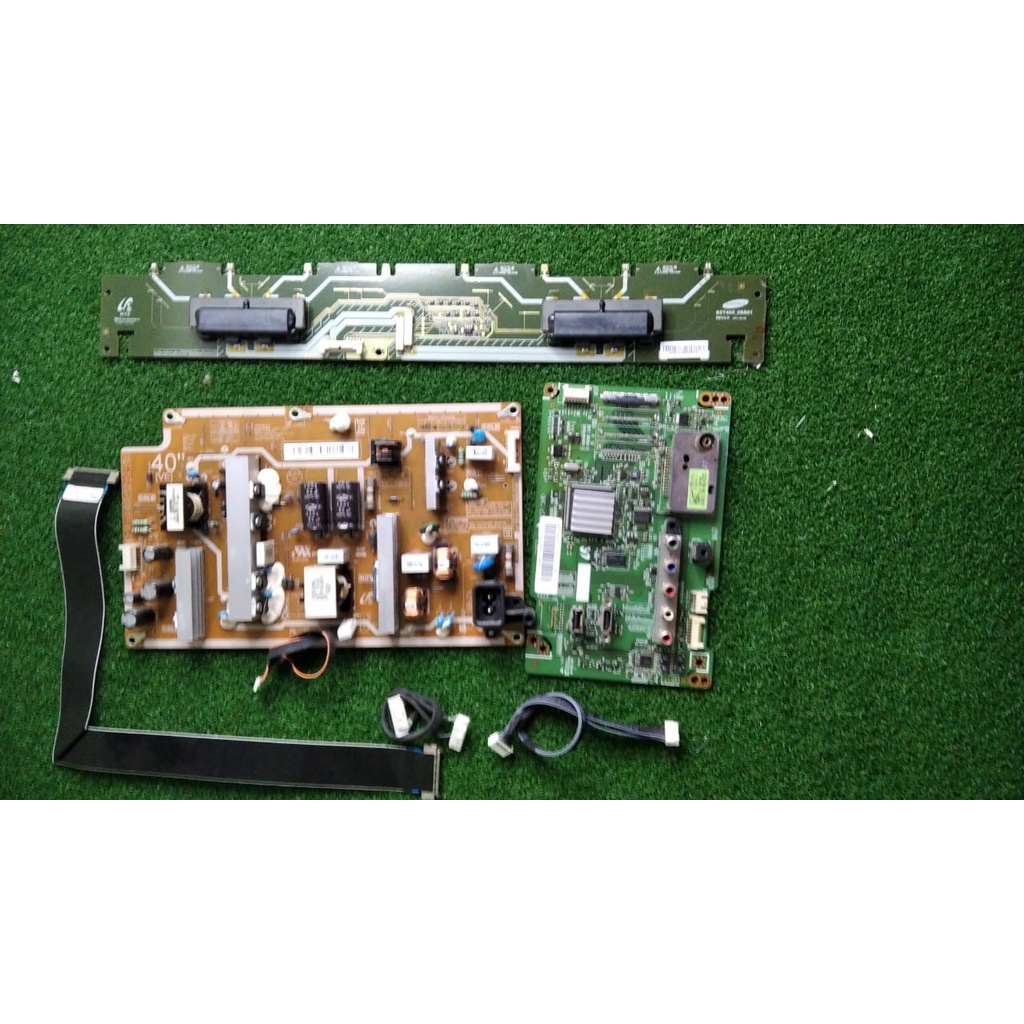 Samsung LA40D503F7R Mainboard, Powerboard, Inverter, LVDS, Cables. TV