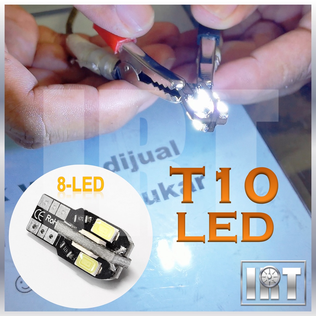 8LED T10 Bulb Signal Fender Meter Plate No Indicator Car Kereta Lampu