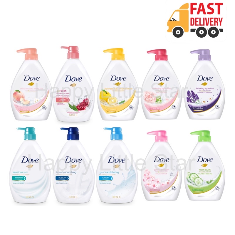 Dove Shower Gel Assorted (1L) Shopee Malaysia