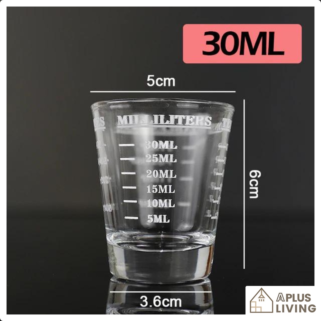 Thickened Espresso Shot Glass Bar Cocktail 45ml/60ml/90ml Espresso