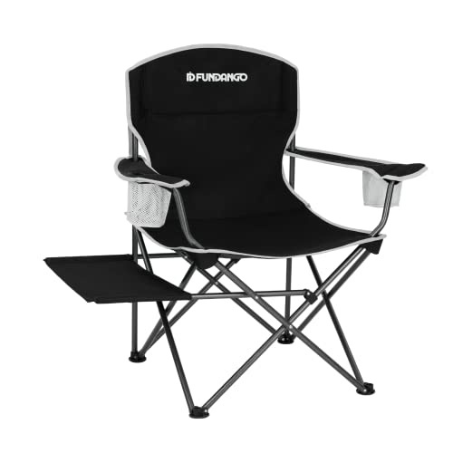 FUNDANGO Oversized Camping Chair with Side Table, 100 original from