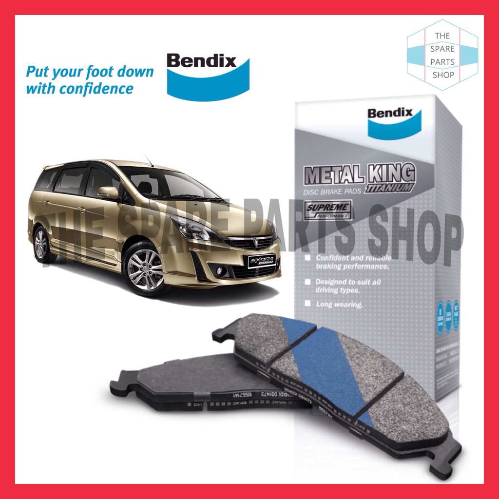 PROTON EXORA BOLD TURBO FRONT BENDIX METAL KING TITANIUM BRAKE PAD