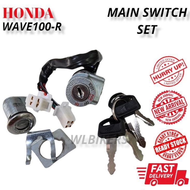 HONDA WAVE100R W100R WAVE 100 R MAIN SWITCH SET KUNCI KEY SET -HOT ITEM
