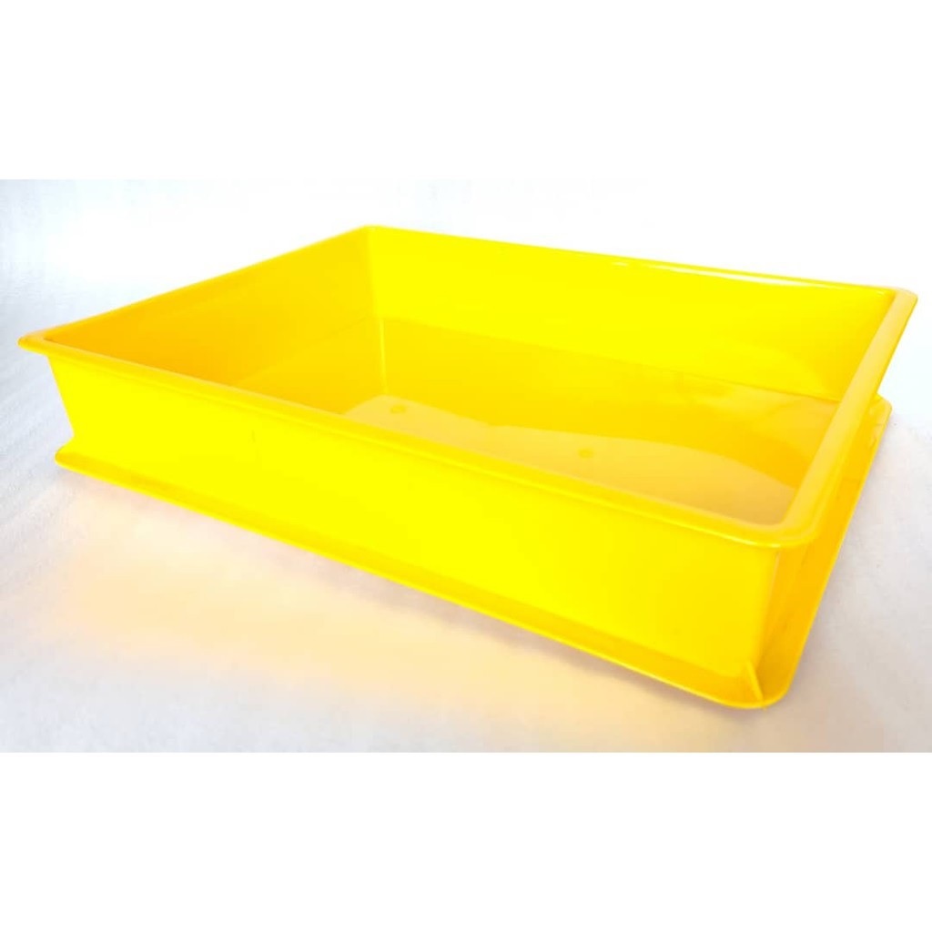 Plastic Cake Tray / Bread Tray / Bakery Tray / Yellow Tray Shopee