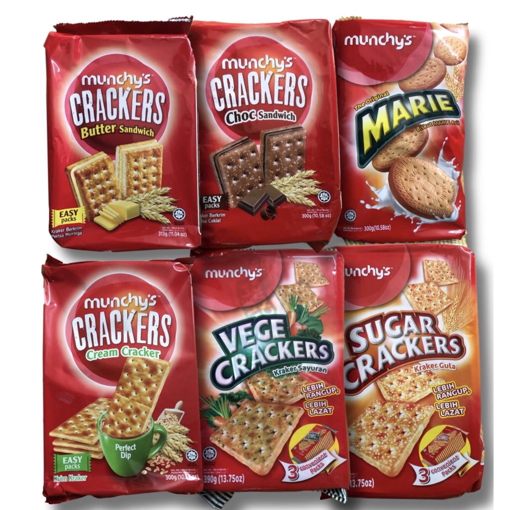MUNCHY'S CRACKER (BISCUIT/BISKUT/CRACKER/SUGAR/VEGE/MARIE/CREAM/WHEAT