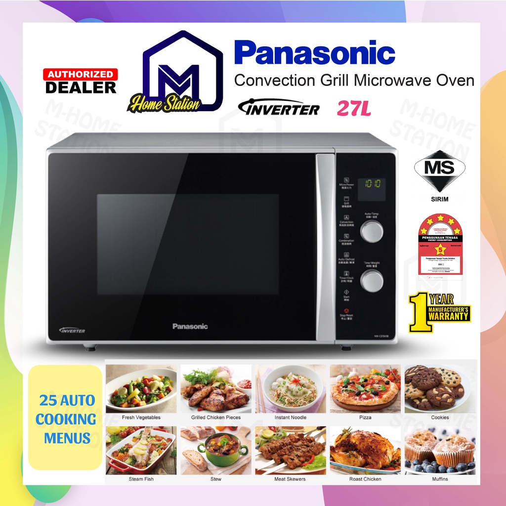 Panasonic 27L Inverter Convection Grill Microwave Oven Combination Oven