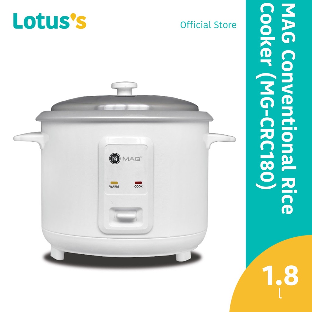 MAG Conventional Rice Cooker (1.8L) MGCRC180 Shopee Malaysia