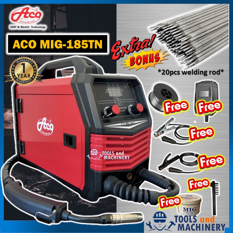 ACO MJ200 MIG185TN 3 in 1 MIG Gas or Gasless MIG Welding Machine
